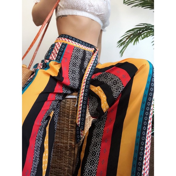 Pants - 🆕Paige Boho Mixed Print Wide Leg Palazzo Pants